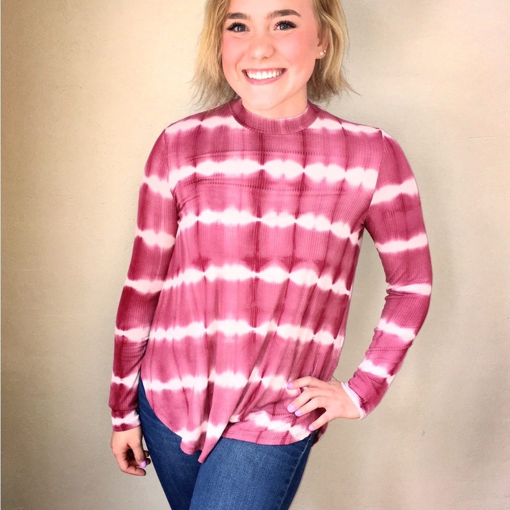 Women's Tie-Dye Long Sleeve Top